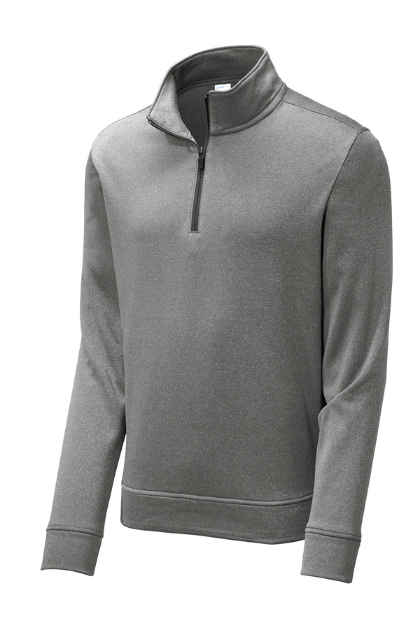 Sport-Tek PosiCharge ® Sport-Wick ® Heather Fleece 1/4-Zip Pullover