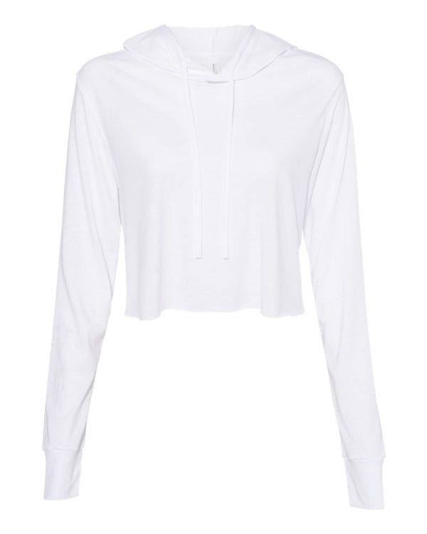 BELLA + CANVAS - Womens Triblend Crop Long Sleeve Hoodie - 8512
