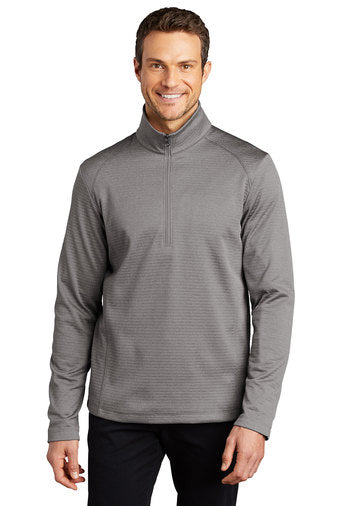 Port Authority Diamond Heather Fleece 1/4-Zip Pullover