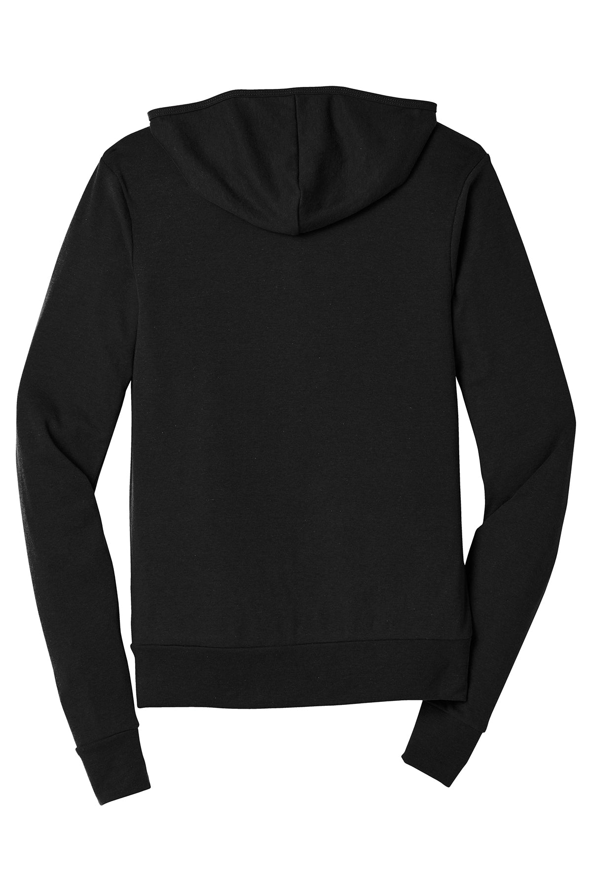 Solid Black Triblend back