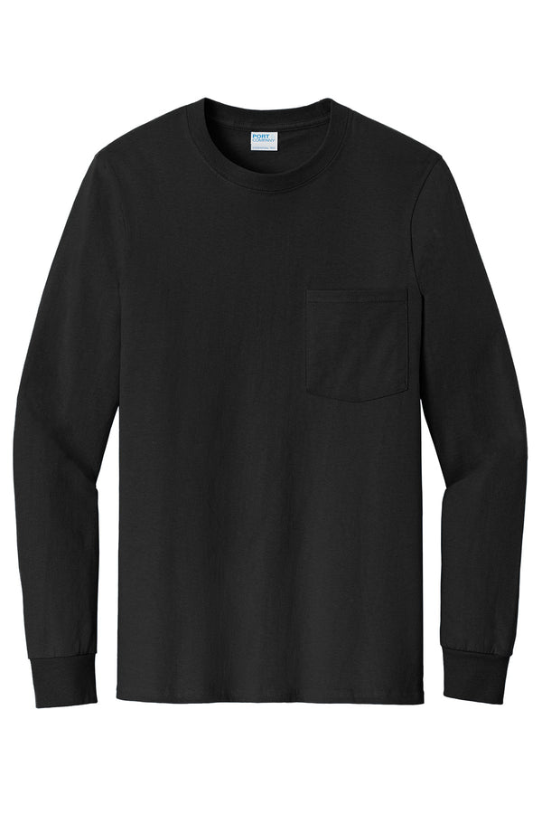 Port & Company Long Sleeve Essential Pocket Tee