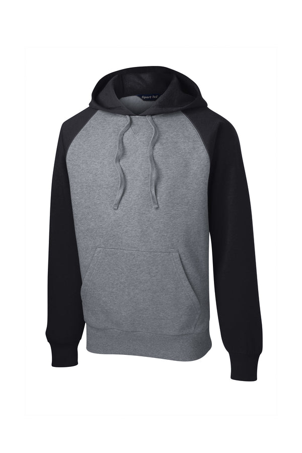 Sport-Tek Raglan Colorblock Pullover Hooded Sweatshirt