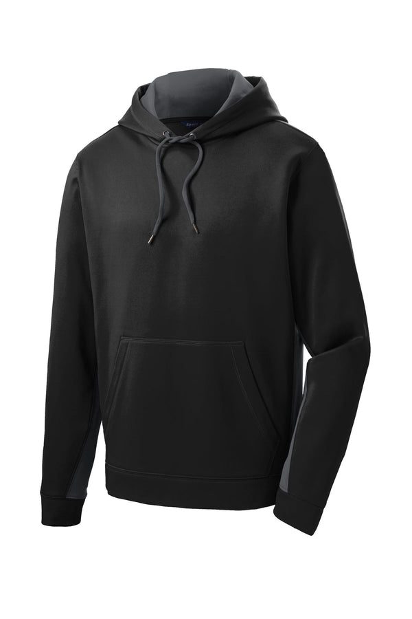 Sport-Tek Sport-Wick® Fleece Colorblock Hooded Pullover