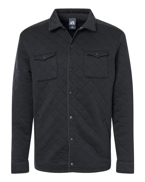 J. America - Quilted Jersey Shirt Jacket - 8889